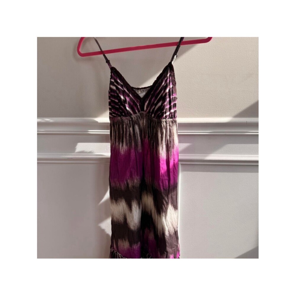 Charlotte Russe Size Small Brown and Purple Tie Dye Summer Dress
